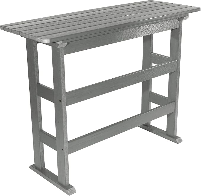 highwood AD-TBL-KS3-CGE Lehigh Bar Height Balcony Table, Coastal Teak