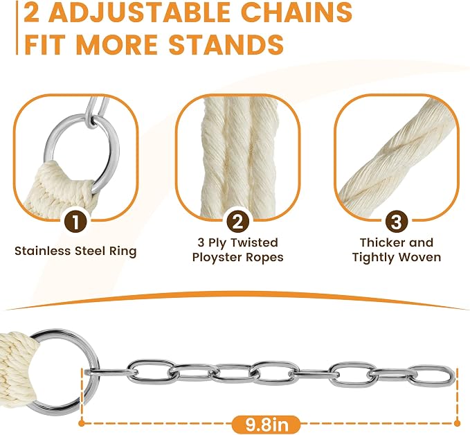 Lazy Daze Hammocks 12 FT Double Quilted Fabric Hammock with Spreader Bar and Detachable Pillow, 2 Person Hammock for Outdoor Patio Backyard Poolside, 450 LBS Weight Capacity, Dark Green