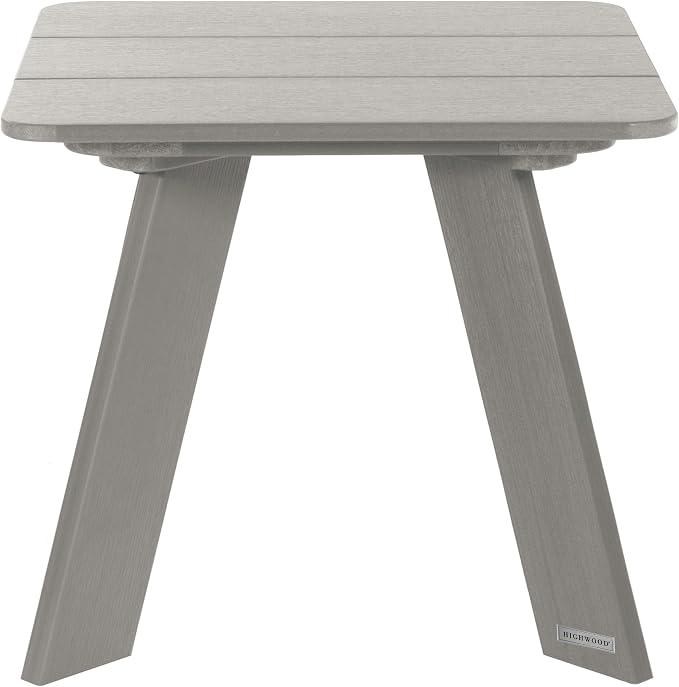 highwood Italica Modern Adirondack Side Table, Harbor Gray