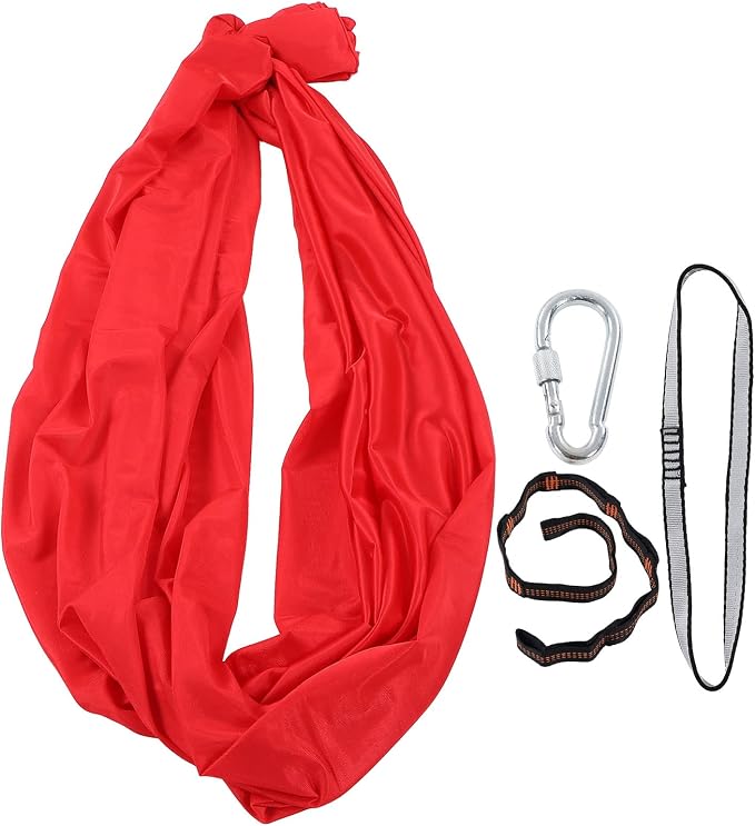 Stretch Hammock, Portable Hammock, Cam Hammock, Hammock Cam Aries for Outdoor, Indoor (Red)