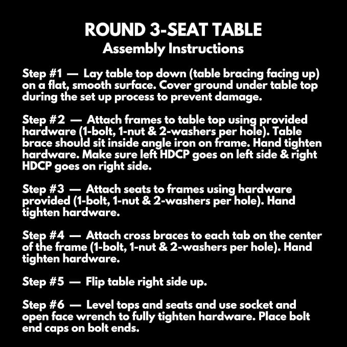 COATEDOUTDOORFURNITURE Heavy-Duty Portable Outdoor Picnic Table with Umbrella Hole, Punched Steel Patio Dining Furniture Made in America (46" Round Top, Textured Brown)