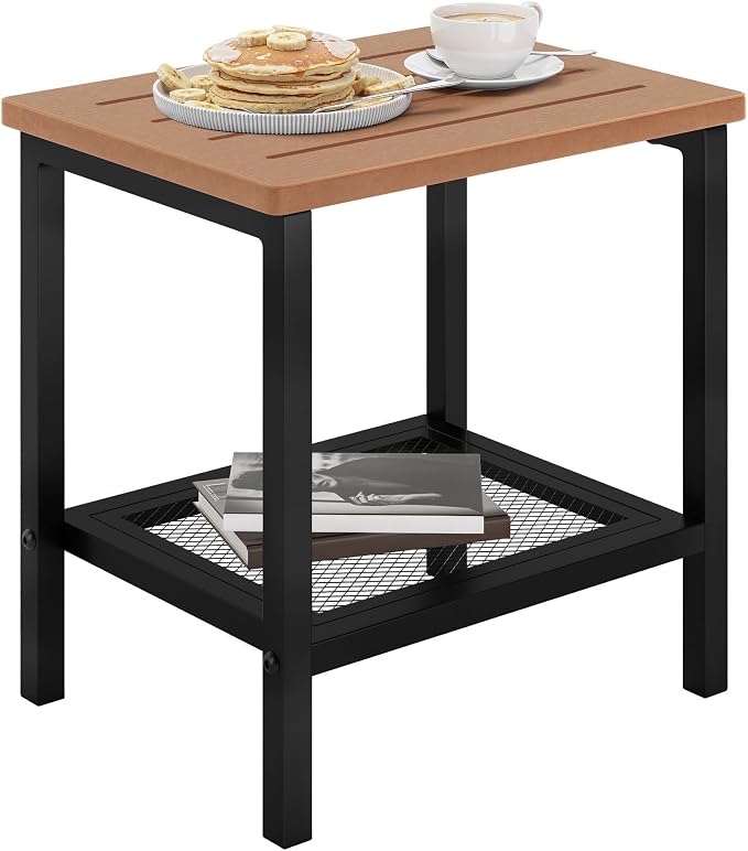 Outdoor Side Table, Black