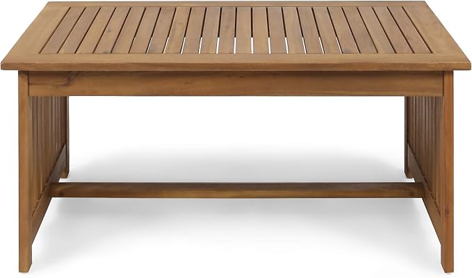 Christopher Knight Home Grace Outdoor Acacia Wood Coffee Table, Brown Patina Finish