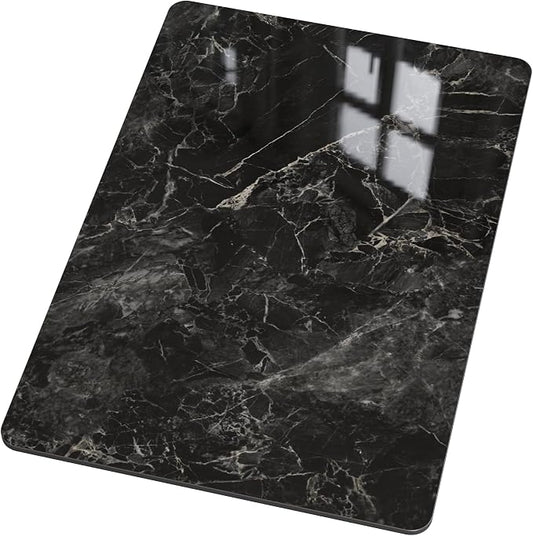 Rectangle Table Top,35.4 ” x 23.6 ” Black Sintered Stone Tabletop, DIY Replacement & Cover Marble Desktop, Scratch & Wear Resistant, Easy to Clean, Suitable for Indoor & Outdoor