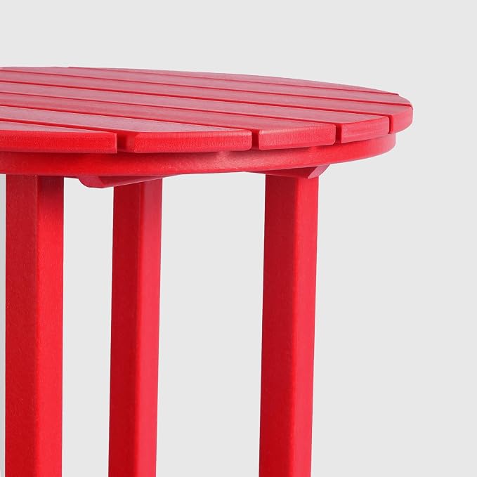 WestinTrends Malibu 42" Counter Height Round Outdoor Patio Bistro Bar Table, Red