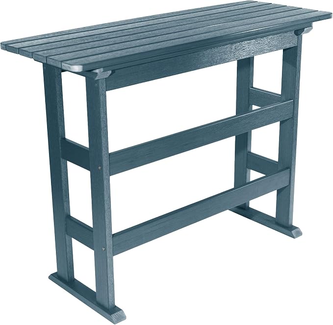 highwood AD-TBL-KS3-NBE Lehigh Bar Height Balcony Table, Nantucket Blue