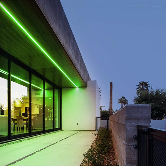 TORCHSTAR 50ft LED Neon Rope Light, Green LED Strip Lights | Outdoor IP67 Waterproof, 120V UL Plug, ETL Connectable, Neon Light Strip for Shop Sign, Patio Decor, Max 2 Sets (100FT)