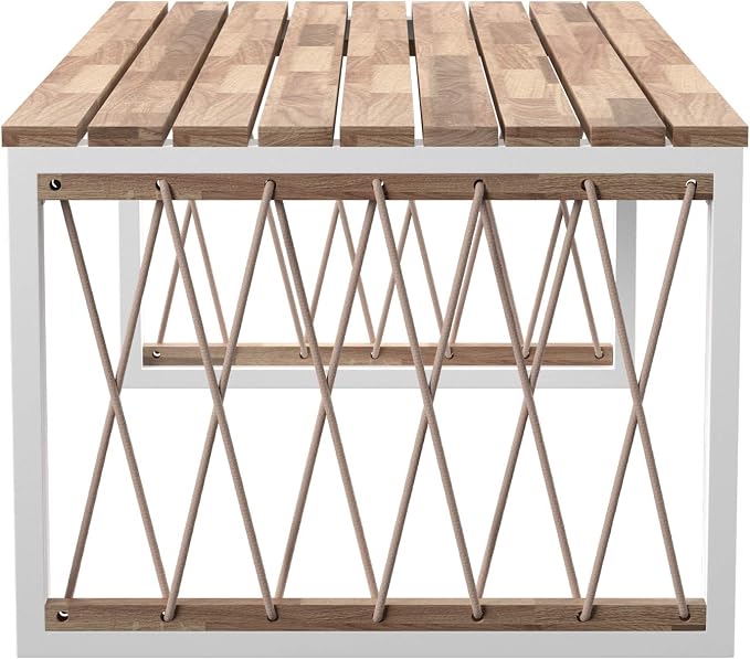 SEI Outdoor Patio Furniture - Wallmond Outdoor Cocktail Table - Transitional Design Natural Solid Wood - Ideal for Patio, Backyard (OD1140700)
