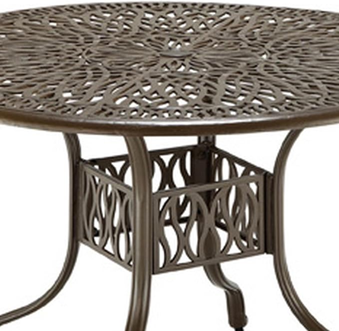 Homestyles Capri Taupe Outdoor Dining Table, 48"W