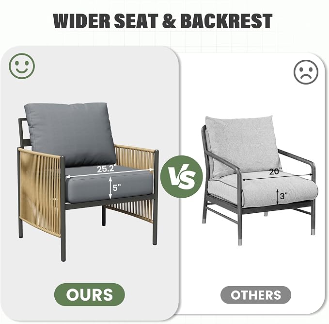 Aluminum Outdoor Patio Furniture Set, 5 Seats Outdoor Sectional with Coffee Table, Patio Conversation Sets with Washable Thick Cushions and Waterproof Cover for Backyard/Garden /Poolside, Gray