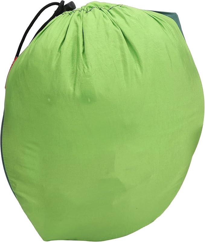 Single Person Hammock with Mosquito Net, Super Light, Removable, Quick Opening, Fruit Green and Dark Green - Tear Resistant Fabric, Portable Storage, Outdoor Relaxation (Fruit Green Mixed with Dark