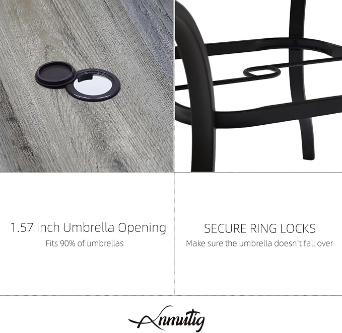 Outdoor Patio 37" PVC Square Table and BeigeGrey Stackable Chairs Set of 5 | Stackable Chairs, Square Table, Table and Chair with Metal Frame, Pvc Table Top, All Weather, Textilene fabric Seat and Back