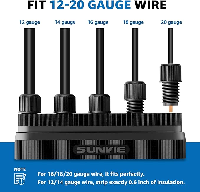 SUNVIE Low Voltage Wire Connector 5-Way Landscape Lighting Wire Connectors Fastlock3 12-20 Gauge Landscape Wire Junction Hub Connector for Landscape Lights Pathway Lights Low Voltage Cable, 2 Pack