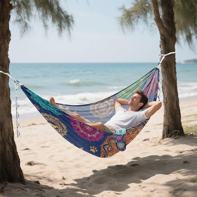 Retro Pet Camping Hammock Fabric for Outside Patio Garden