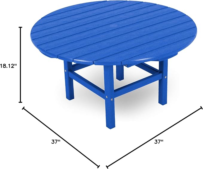 Ivy Terrace™ Round 37" Conversation Table in Pacific Blue