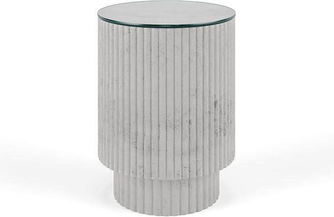 The Better Bevel 24 inch Round Glass Table Top - Clear Tempered Glass Surface Protector - Safe Pencil Polished Edge - Coffee, Dining and End Table