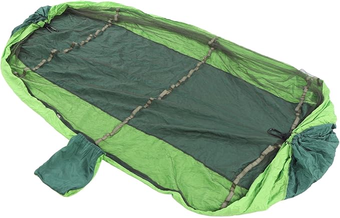 Camping Hammock Breathable Lightweight Portable Double 2 Person Hammock Tent, Outdoor Travel Hammock with Net, for Hiking Backpacking Survival Adventure