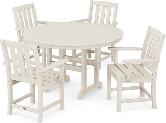 Trex Outdoor Furniture™ Cape Cod 5-Piece Round Farmhouse Dining Set in Sand Castle