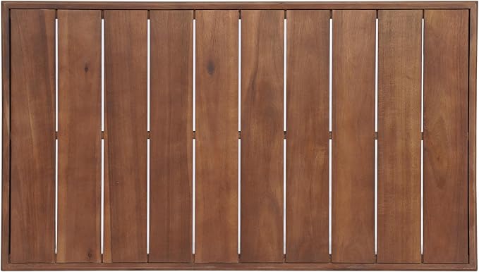 Christopher Knight Home Westchester Rectangular Outdoor Coffee Table, Slat Panel Side Table, Acacia Wood Side Desk for Backyard Balcony Garden, Weather Resistant Patio Tea Table, Mocha