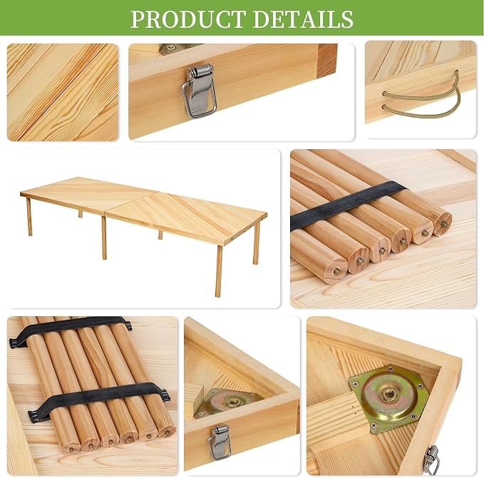 80"x30" Boho Wooden Picnic Table, Portable Outdoor Low Picnic Table with Adjustable Legs 13" & 16" for Floor Seating, Beach, Camping, BBQ, Backyard, 80x30in Seating for 12 People