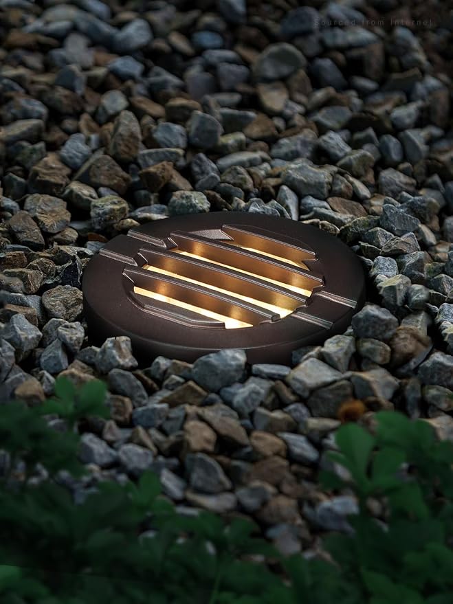 LEONLITE 6-Pack Dia. 4 Inch 3000K Well Lights Grated Top Oil Rubbed Bronze | 12-24V AC/DC, CRI90, Landscape LED In Ground Outdoor, Low Voltage Garden Landscaping, Warm White, Aluminum