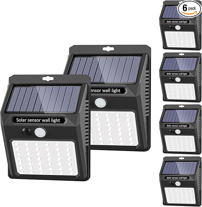 Solar Lights Outdoor,3 Modes Motion Sensor Security Light Wall Light | 3 Modes, Motion Sensor, Waterproof, For Garden Fence Patio Garage