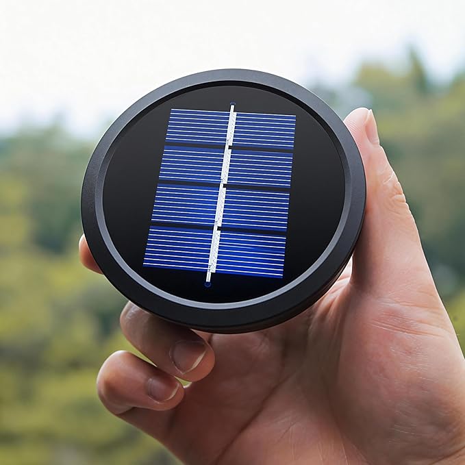 4 Pack Solar Light Replacement Top, Replacement Solar Light Parts for Lantern (Top 3.34 Inch, Bottom 2.83 Inch), Waterproof LED Replacement for Outdoor Garden, Pathway, Yard Lights & Decor