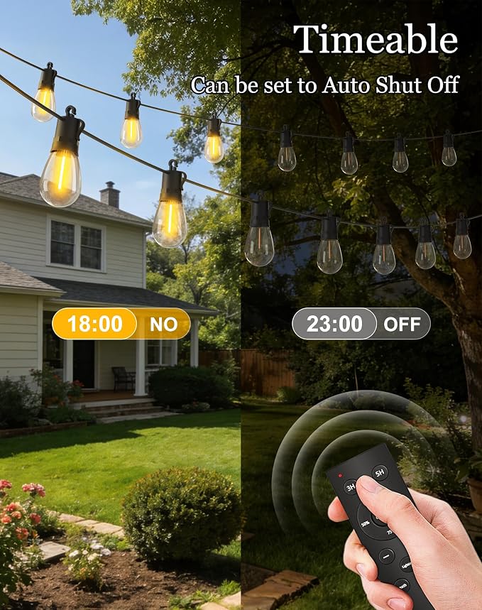 65ft-Solar-Powered-Lights-Outdoor-Waterproof-String Lights-Outside-Patio-Yard-Garden-Fence-Backyard-Deck-Porch-Balcony-Patios-Camping-Battery-Operated-LED-Fairy-Strip-Lighting-Hanging-Edison-Bulbs-S14