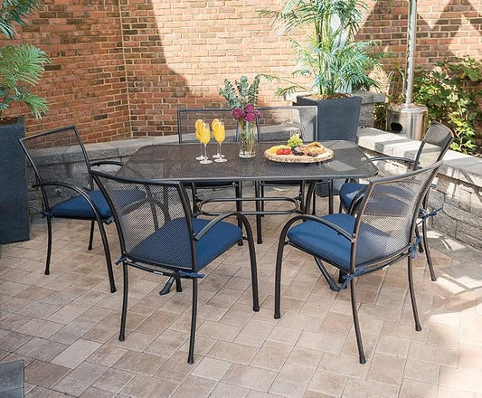 KETTLER Pilano 7-Piece Wrought Iron Mesh Dining Set