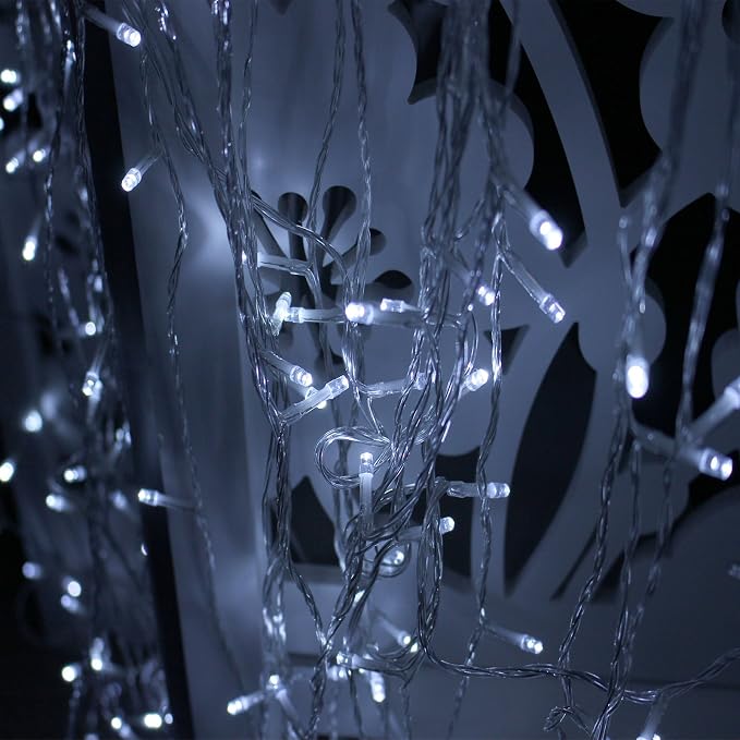 ZOIC 500 LED Christmas Wedding Party Fairy String Light Lamp 100 Meters (328 feet) 8 Modes 29V Memory Function White