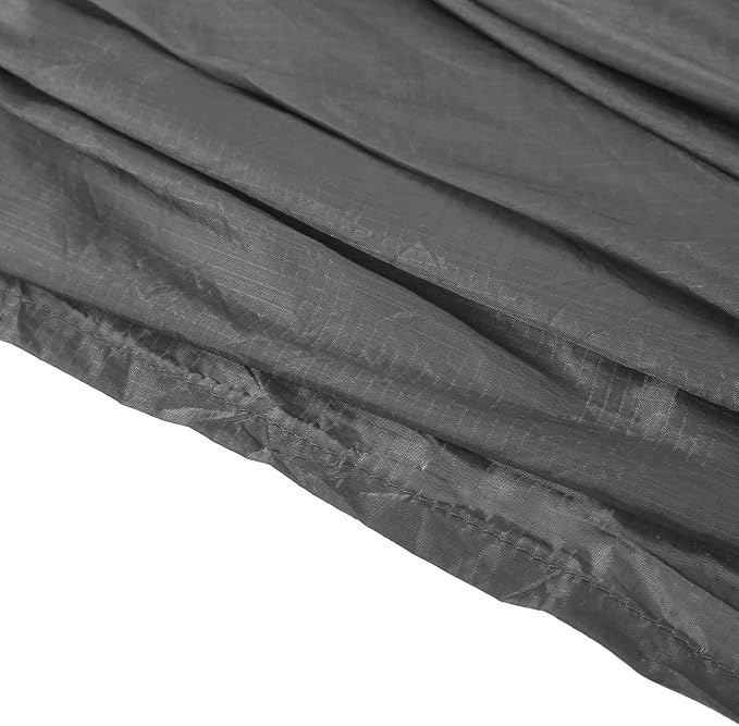 Portable Parachute Camping Hammock, Lightweight Outdoor Hammock with Aluminum Snap Hooks and Storage Bag, Compact Foldable Hammock for Hiking Travel Picnics (Gray)