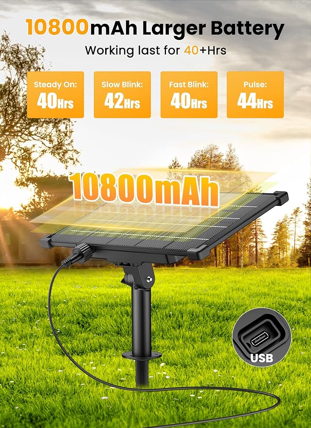 Brightown 208FT 102LED Solar String Lights Outdoor with Remote & USB Port | Shatterproof Bulbs, Dimmable & Timable, 3 Modes, Solar Patio Lights with a Mount Clip for Camping Backyard Garden Decor