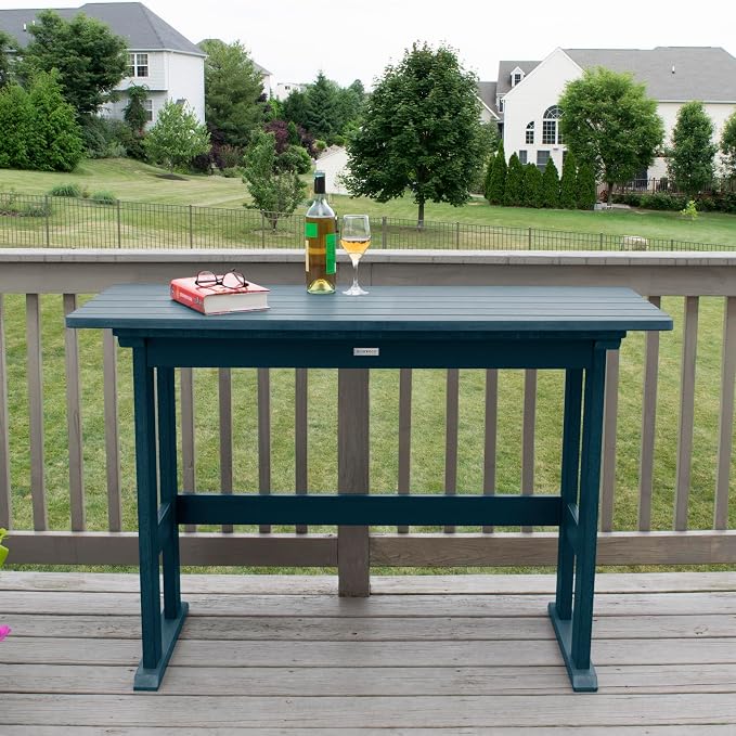 highwood Lehigh Counter Height Balcony Table, Nantucket Blue