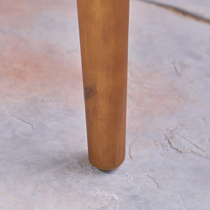 Christopher Knight Home Nick Outdoor Acacia Wood Round Dining Table, Teak Finish