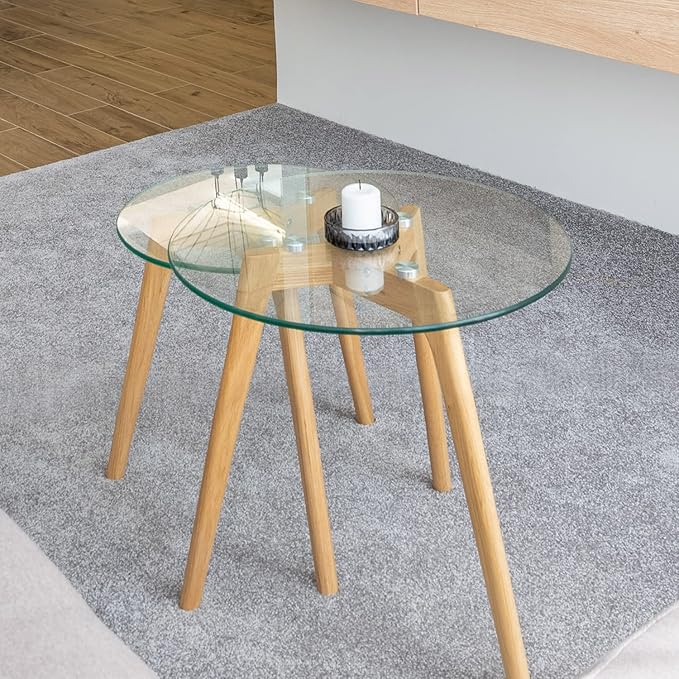 20 Inch Round Tempered Flat Polished Edge Glass Table Top 1/4” Thick Round Glass Table Top Heavy Duty, Dining, Coffee, and Office Tables by Fab Glass and Mirror