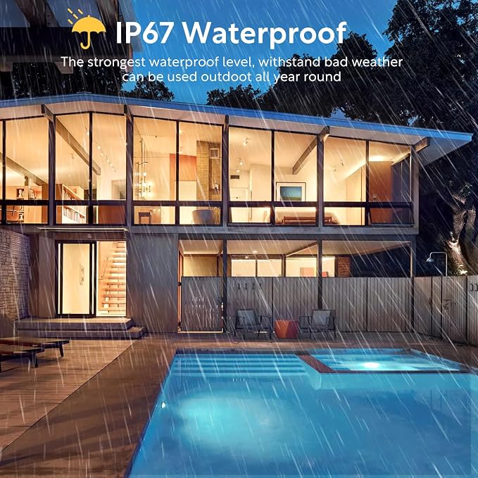 4FT LED Wall Washer Light 72W(2 Pack) - 4000K Neutral White IP67 Waterproof Outdoor Light Bar,Anti-Moisture Architectural Uplighting for Exterior House,Garden,Courtyards & Event Stage-120V Plug & Play