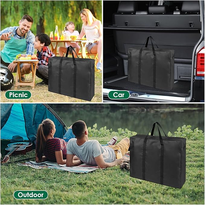 Folding Table Storage Bag, Portable Carry Table Bag for 4FT Folding Picnic/Camp Tables, Waterproof Folding Table Cover with Handles(bag only)- 26" D x 5" W x 24" H