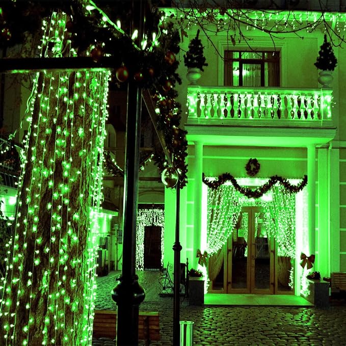 200 LED Connectable String Lights with Remote, Christmas Lights Outdoor | Red to Green, 11 Modes, Timer, 66FT Clear Wire Waterproof Color Changing Twinkle Fairy Lights for Bedroom Xmas Tree Decor