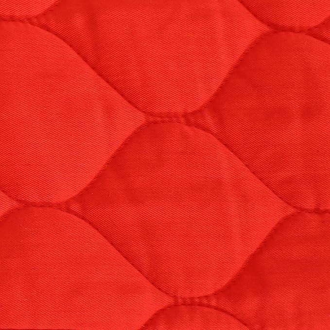 Sunnydaze Double Quilted Polyester Hammock with Detachable Pillow - 440-Pound Capacity - Red