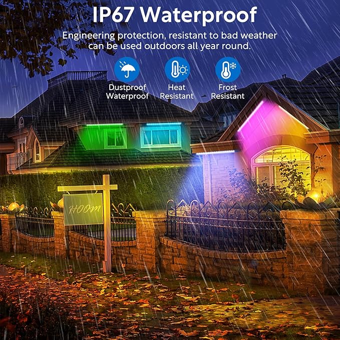 HNRLOY RGB Wall Washer Light with Bar 2Pack, 72W LED RGB Color Changing Landscape Wall Wash Lights, 4FT 120V Dimmable Stage Wash Light Bar for Hotel,Building,Commercial Garden Lighting
