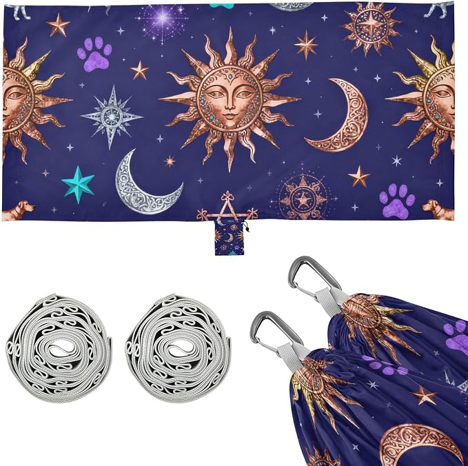 Celestial and Pet Camping Hammock Fabric for Outside Patio Garden