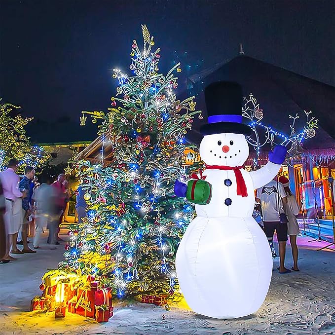 JMEXSUSS 163ft 500 LED Blue and White Christmas Lights with 8 Modes | String Lights Plug in with Remote Control, Clear Wire Christmas String Lights Outdoor Waterproof for Outside Tree Yard