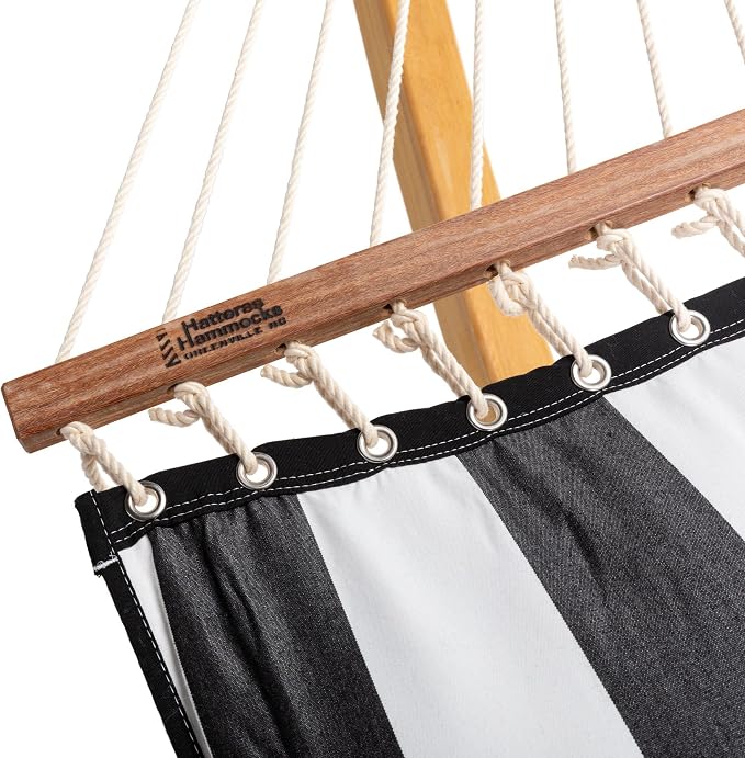 Hatteras Hammocks Cabana Classic Sunbrella Pillowtop Hammock with Free Extension Chains & Tree Hooks, Handcrafted in The USA, Accommodates 2 People, 450 LB Weight Capacity, 13 ft. x 55 in.