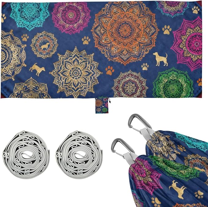 Retro Pet Camping Hammock Fabric for Outside Patio Garden