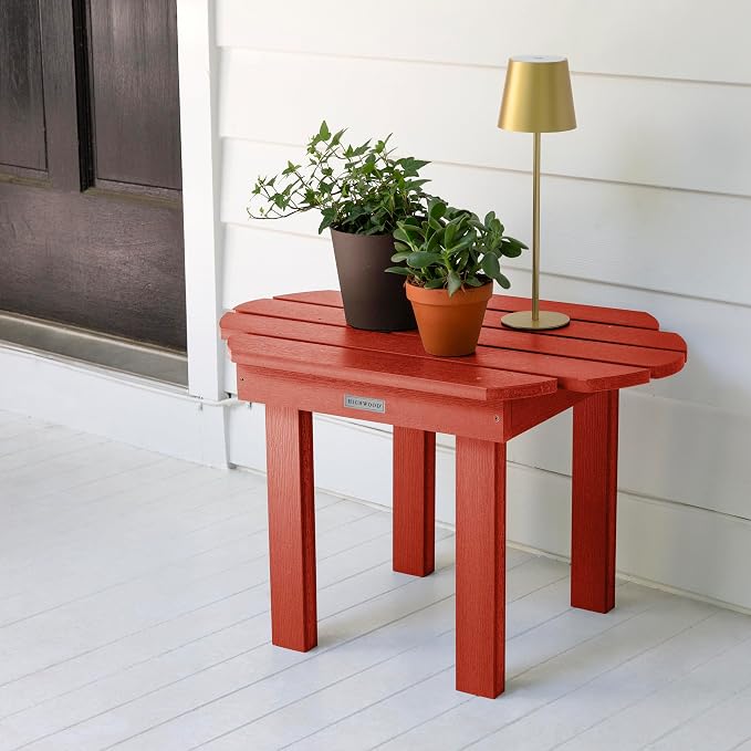 Highwood Classic Westport Side Table, Rustic Red