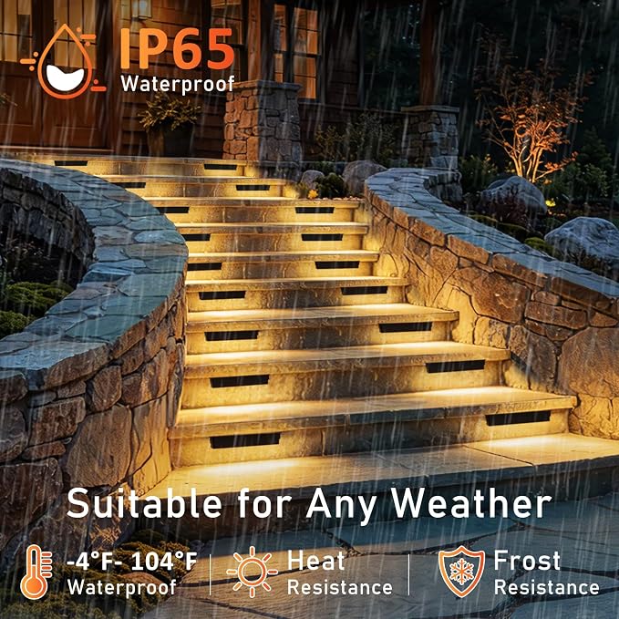 4 Pack 7 Inch Retaining Wall Lights, 5W 500LM, 2700K Soft White | 12V AC/DC Low Voltage LED Hardscape Lighting, IP65 Waterproof Landscape Light, Outdoor Step Light for Patio Walls Stairs, ETL