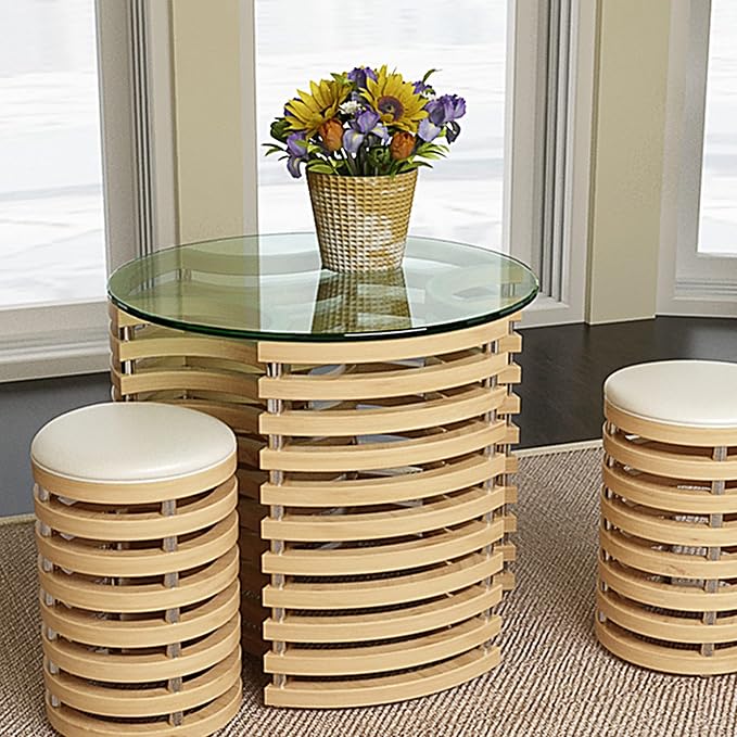 Meihua Glass Table Top, 20 Inch Round 1/4" Thick Round Polished Edge, Clear Tempered Glass Surface Protector, Multipurpose for Dining Table, Patio, Coffee and End Table