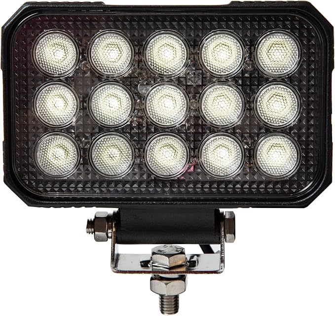 Buyers Products 1492196 Ultra Bright 6 Inch Wide Rectangular LED Flood Light, 9000 Lumens, Fog Light, Light Bar for ATV, UTV, Work Trucks and Trailers, Utility Truck, Off Road, Clear