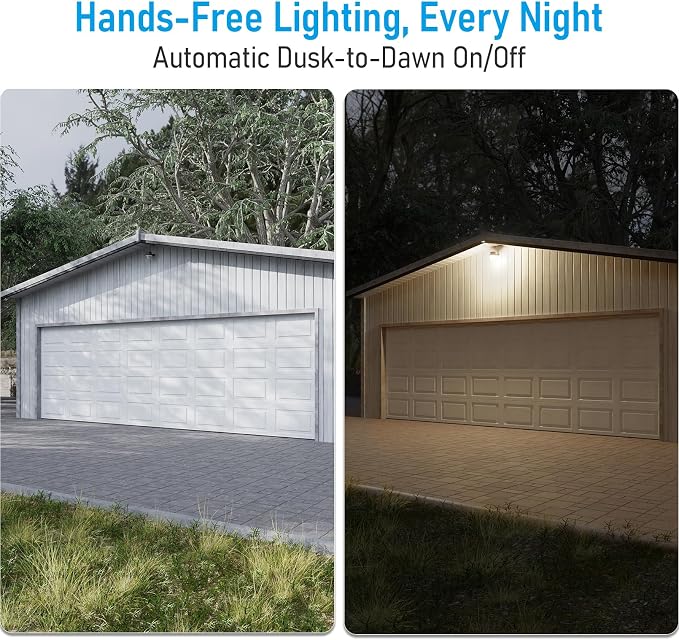 TORCHSTAR LED Barn Light Dusk to Dawn Area Lights Aluminum 3000K Bronze | Outdoor Security Flood Lighting with Photocell, ETL & FCC Listed, IP65 Waterproof, 110-277V, Garage, Yard