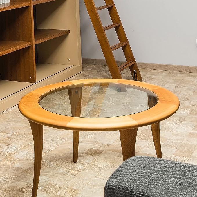26 Inch Round Clear Tempered Glass Table Top with 1/4" Thick Polished Edges for Dining, Coffee Table, or Office Use by Fab Glass and Mirror